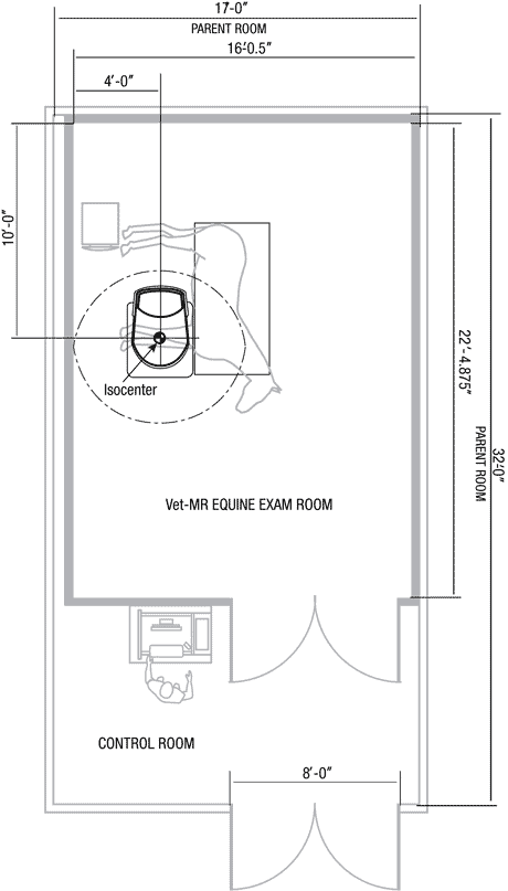 Vet-MR Grande XL typical exam room suite layout